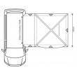 OR Cayman F/G Poled Motorhome Driveaway Awning - fits 220-255
