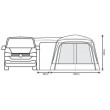 OR Cayman F/G Poled Motorhome Driveaway Awning - fits 220-255