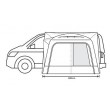OR Cayman F/G Poled Motorhome Driveaway Awning - fits 220-255