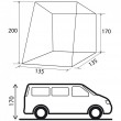 Brunner Tailgate Awning for Volkswagen Caddy