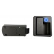 FAP Garage Door Inner & Outer Black Handle Set