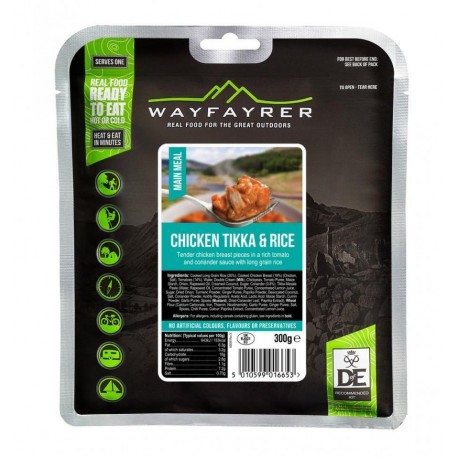 Wayfayrer expedition food pack - Wayfarer DofE Recommended - Chicken Tikka and Rice