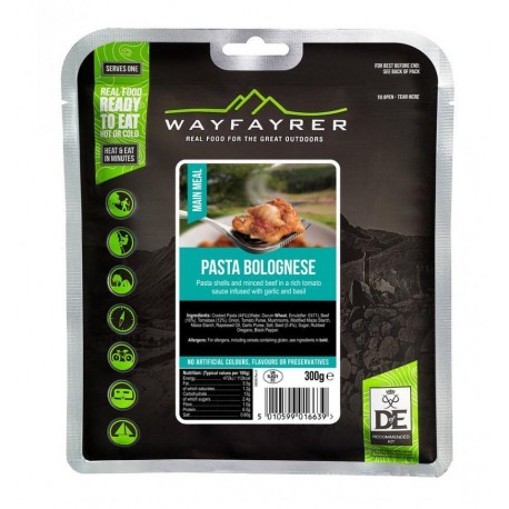 Wayfayrer expedition food pack - Wayfarer DofE Recommended - Pasta and Bolognese