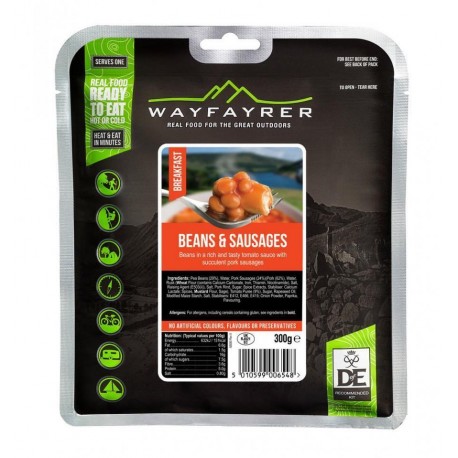 Wayfarer expedition food pack - DofE Recommended - Beans And Sausage