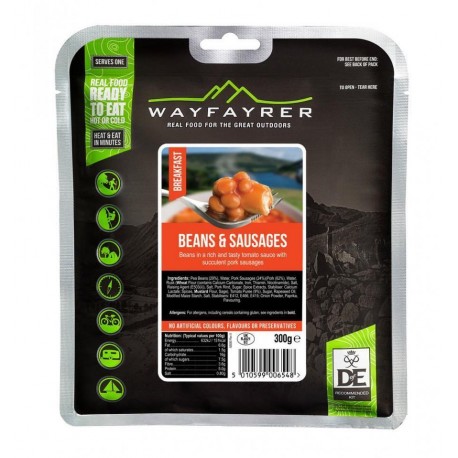 Wayfarer expedition food pack - DofE Recommended - Beans And Sausage