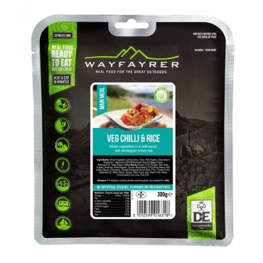 Wayfayrer expedition food pack - DofE Recommended - Vegetable Chilli & Rice