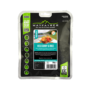 Wayfayrer expedition food pack - DofE Recommended - Vegetable Curry