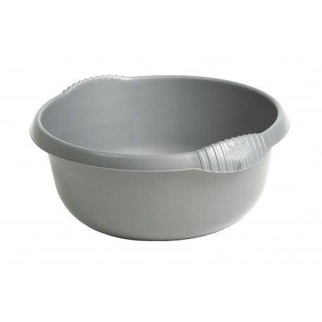 Round Washing up Bowl - Small 28cm Silver