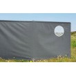 Isabella Windscreen Four Sided Acrylic Framed Windbreak - Granite