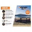 Vango Modular Air Windbreak - 3 Panel - 490 x 125 - Shadow Grey