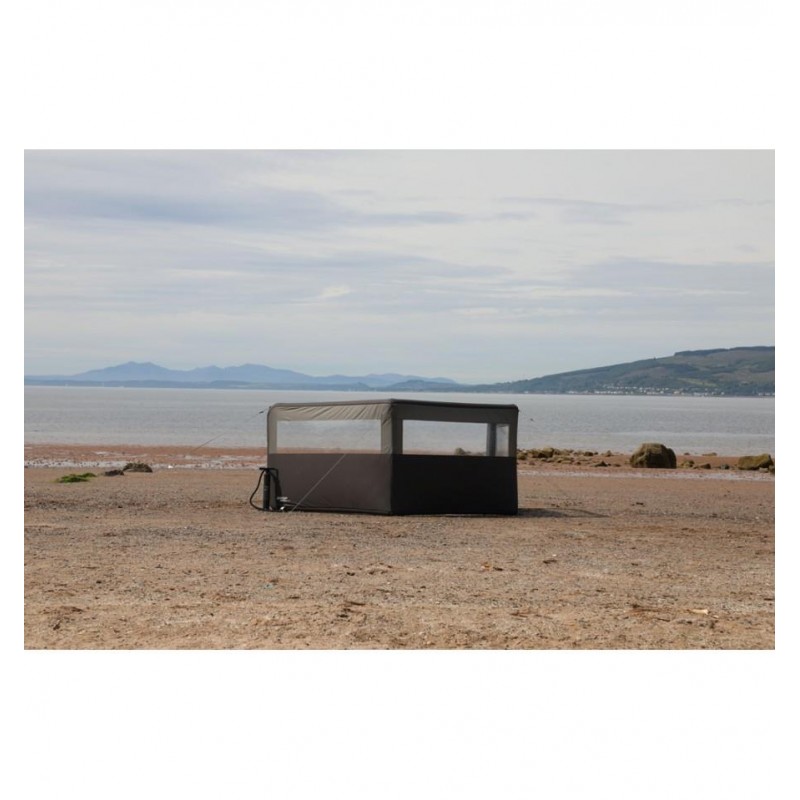 Vango Inflatable 3 Panel Windbreak Grey Elements Pro Shield Sentinel Air Beam Caravan Stuff 4 U