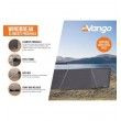 Vango Elements Pro Shield 4 Panel Steel Framed Windbreak - 480 x 112cm - Grey