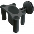 Grey Toothbrush Holder with Screwless Suction Cup Fastening