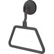 Grey Towel Holder Ring with Screwless Suction Cup Fastening