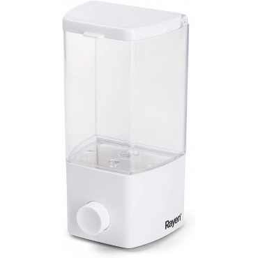Soap Dispenser Pump Action 400ml  - White - with Fixings