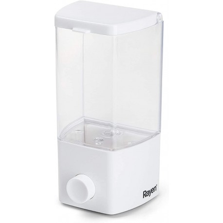 Soap Dispenser Pump Action 400ml  - White - with Fixings