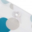 Shower Curtain with Rings - Green Dots