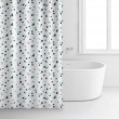 Shower Curtain with Rings - Green Dots