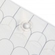 Shower Curtain with Rings - White Cells