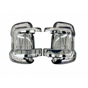 Motorhome Mirror Protector for X250 2006 onwards - Short Arm Chrome
