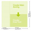 Inner Tent to fit Quest Condor Awning