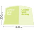 Inner Tent to fit Quest Condor Awning