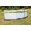 Outdoor Revolution Movelite 4 Pole Steel Windbreak - Graphite / Ivory