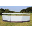 Outdoor Revolution Movelite 4 Pole Steel Windbreak - Graphite / Ivory