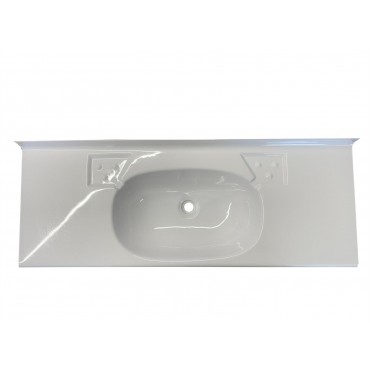 White Sink / Basin - 600-875 x 335 x 135 Trimmable Width