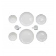 16 piece Tempered Glass Dinner Tableware Set - Opal