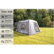 2024 Vango Tailgate Airhub Low Air Campervan Awning - Smoke Grey
