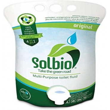 Solbio 1.6L Chemical Toilet Fluid - 100% Natural