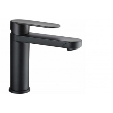 Reich Linea K Bathroom Black Tap with Microswitch