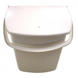 Cupboard Door Beige Bin With String Pull Lid