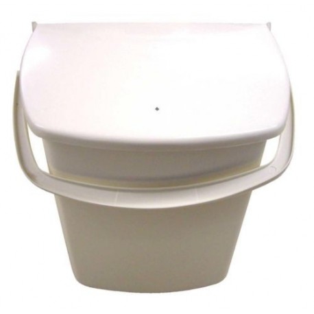 Cupboard Door Bin With String Pull Lid - Beige