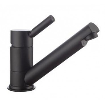 Reich Trend E Matt Black Mixer Tap with Push Fit connectors