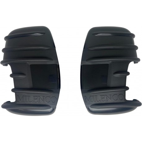 Milenco Double Arm Black Mirror Protector Covers