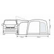 Cayman Cacos Air SL Lightweight Driveaway Awning - 180 - 210 - Low