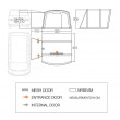 Vango Cove III Low (fits 180-210) Inflatable Air Driveaway Awning