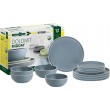 Melamine Dinner Set 12 piece  - Dolomit Blue