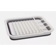 Collapsible Dish Drying Rack with Cutlery Holder
