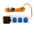Camping Tent Mobile Triple (3 Way) Mains Supply Unit