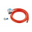 Cadac Regulator for 21mm Clip-on Valve (Butane) with Hose