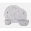 16 piece Melamine Dinner Set - Travellife Soria Terrazzo