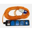 4 Way 15M Extension Lead 2x USB Ports Campsite 240V 16A