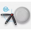 26cm Folding Handle Camping Frying Pan with Ceramic Non-Stick