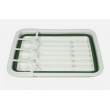 Compact Space Dish Drainer with Drain