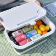 Storage Box, Picnic Box with Laptop Table with Drinks Holder