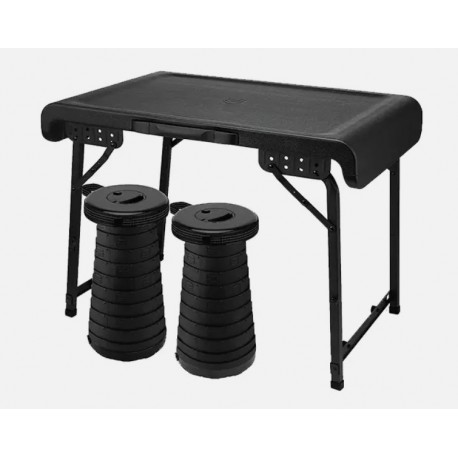 Pack n Go Fuji Table with Two Collapsible Stools