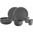 Melamine Dinner Set 8 piece - Dark Grey - Tête-à-Tête